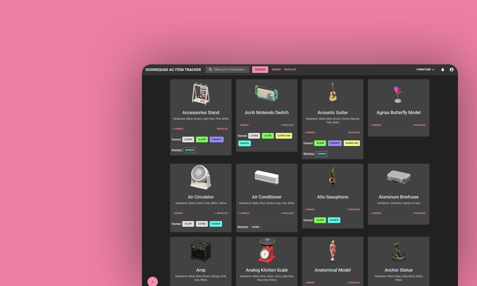 gs ac ah website mockup